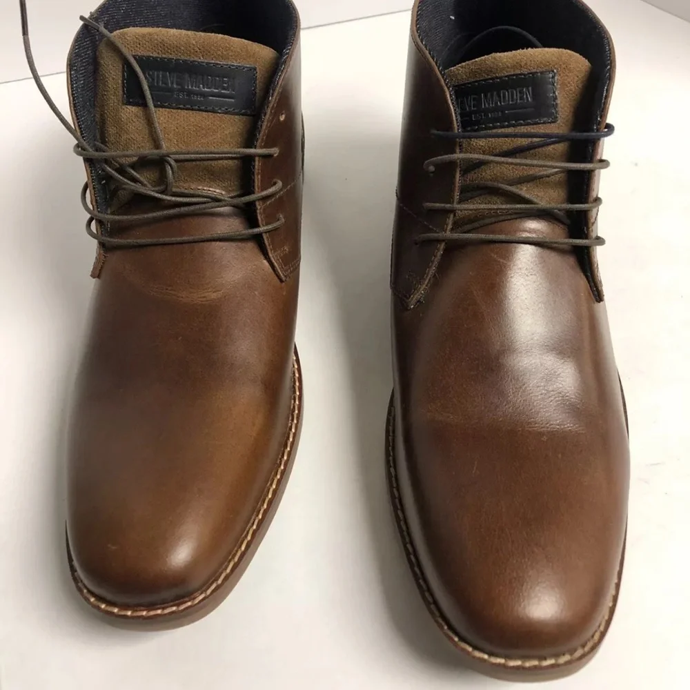 Steve Madden Men’s Kurtis, Brown Chukka Boots, Size 12 M